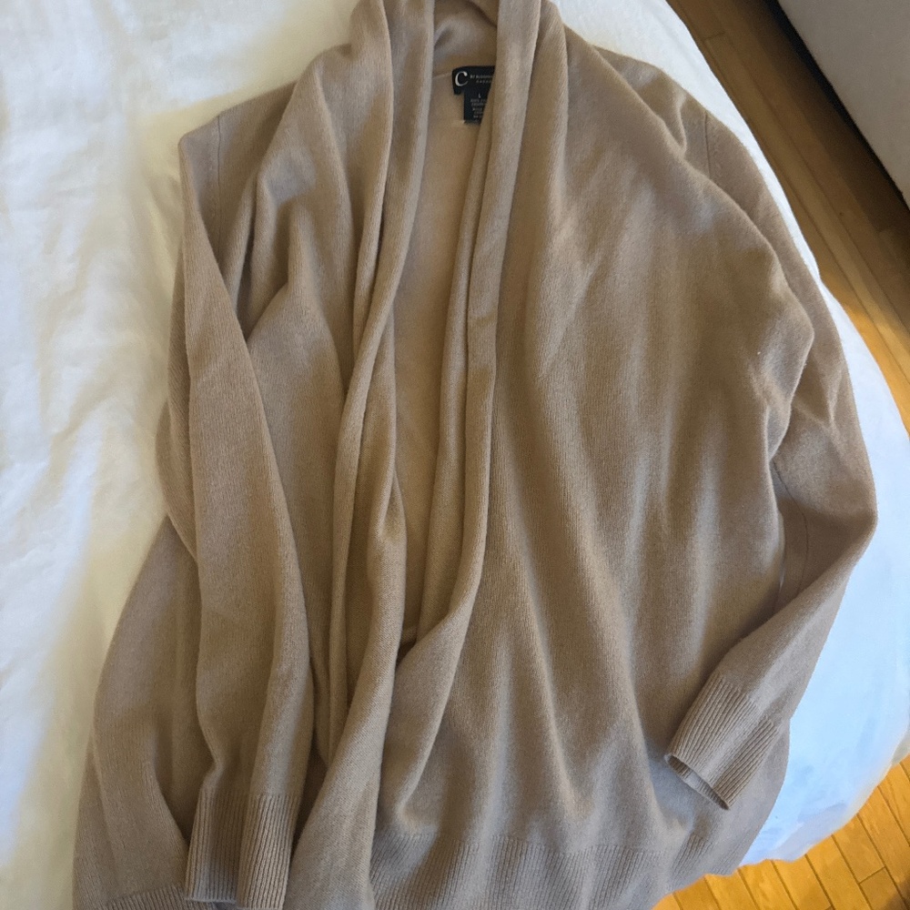 Long women’s cashmere cardigan/ wrap